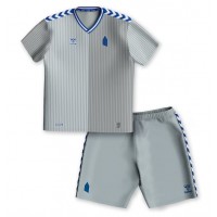 Camisa de Futebol Everton Vitaliy Mykolenko #19 Equipamento Alternativo Infantil 2023-24 Manga Curta (+ Calças curtas)